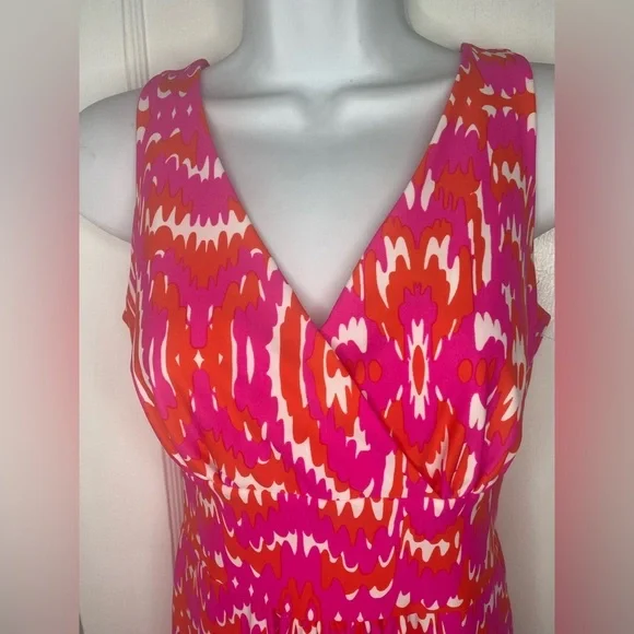 JUDE CONNALLY Vibrant Pink and Orange Women's Dress - Picture 7 of 8